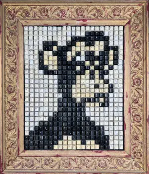 Mon(k)ey Business, mixed technique, 56x65